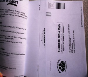 MediCal Booklet Postage Paid　Envelope