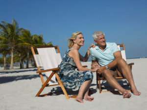senior Couple on Beach